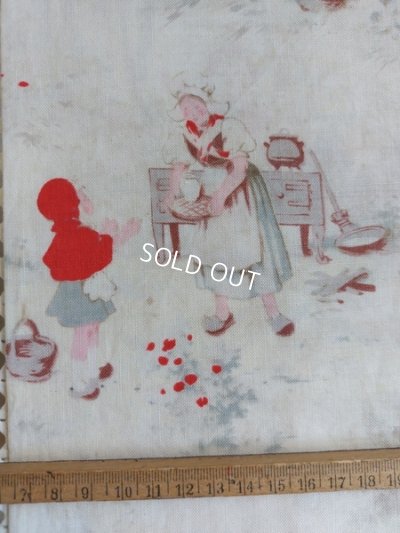 画像3: アンティーク赤ずきんちゃんクッションカバー