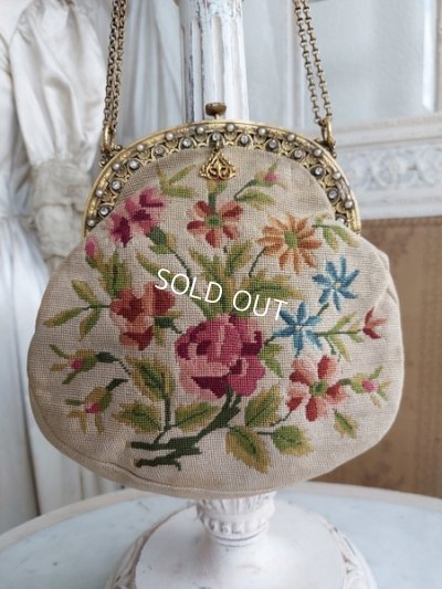 画像2: アンティークプチポワンバッグ