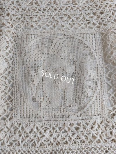 画像2: アンティークエンジェルフィレレースクロス