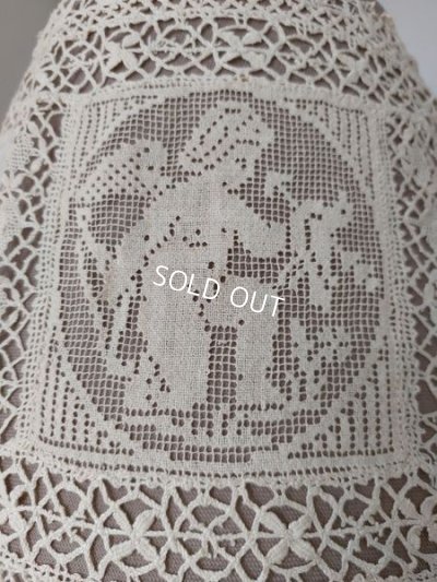 画像6: アンティークエンジェルフィレレースクロス