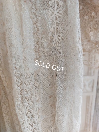 画像9: アンティーク総レースドレス