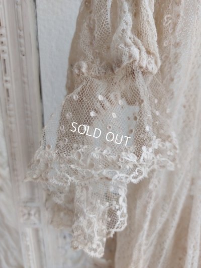 画像5: アンティーク総レースドレス