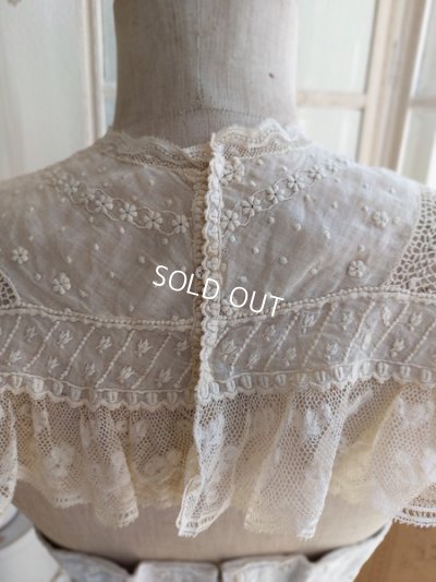 画像9: アンティークレース付け襟