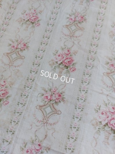 画像2: アンティークフレンチローズ柄ファブリック