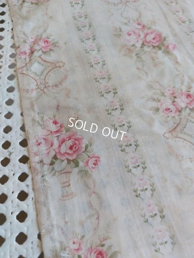 画像10: アンティークフレンチローズ柄ファブリック