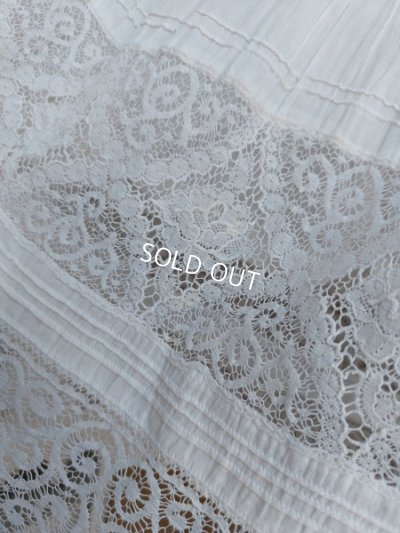 画像6: アンティークレースペチコート