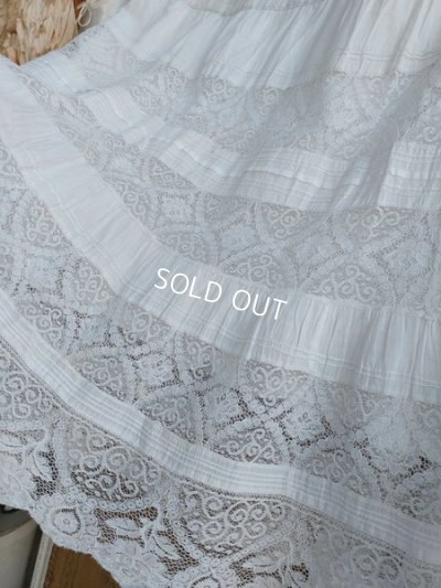 画像3: アンティークレースペチコート