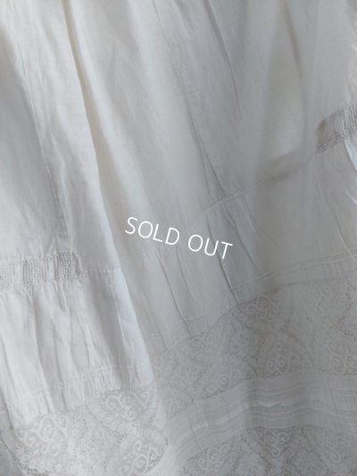 画像19: アンティークレースペチコート