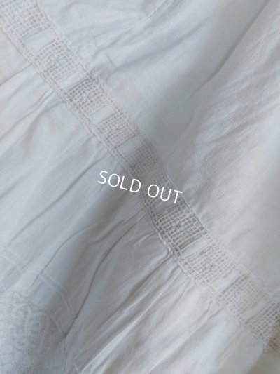 画像14: アンティークレースペチコート