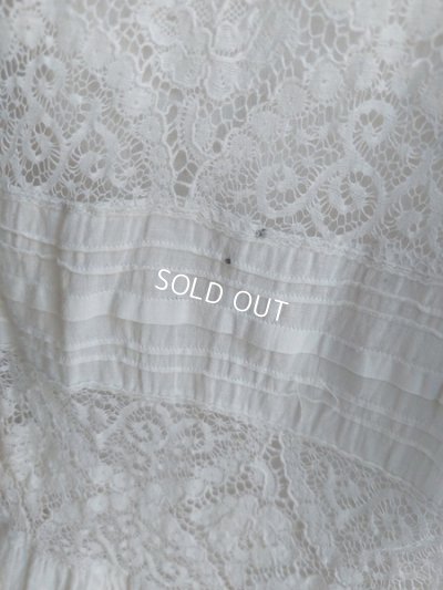 画像17: アンティークレースペチコート