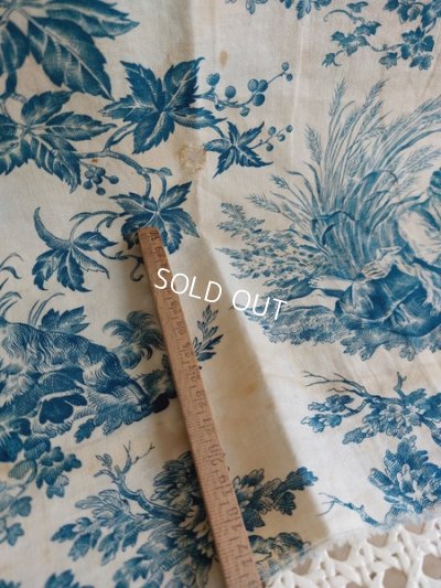 画像12: アンティークトワルドジュイ柄はぎれ