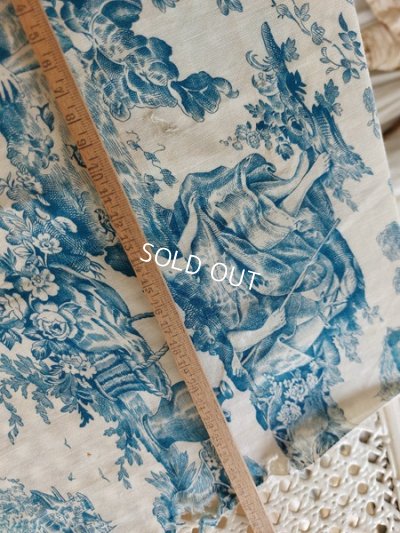 画像10: アンティークトワルドジュイ柄はぎれ