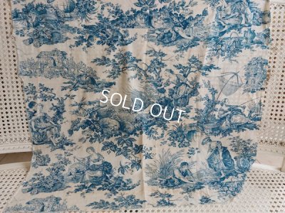 画像15: アンティークトワルドジュイ柄はぎれ