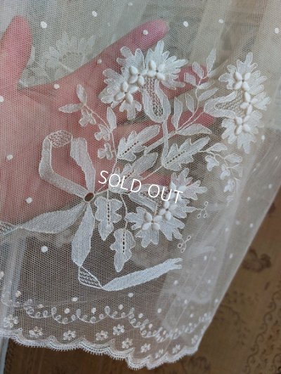 画像2: アンティーク総レースベビードレス