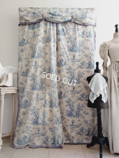 画像46: アンティークベッドキャノピーカーテン3枚セット