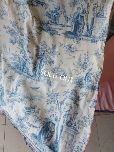 画像34: アンティークトワルドジュイ柄カーテン