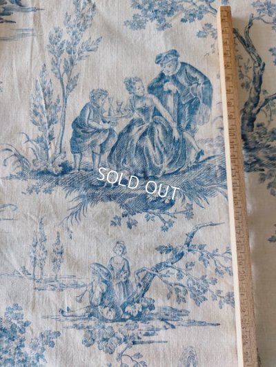 画像40: アンティークトワルドジュイ柄カーテン