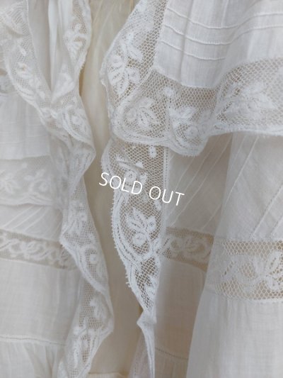 画像14: アンティークレースベビーケープ