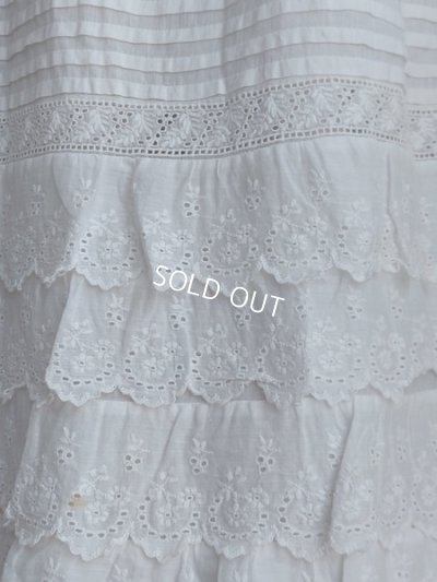 画像9: アンティーク洗礼式ベビードレス