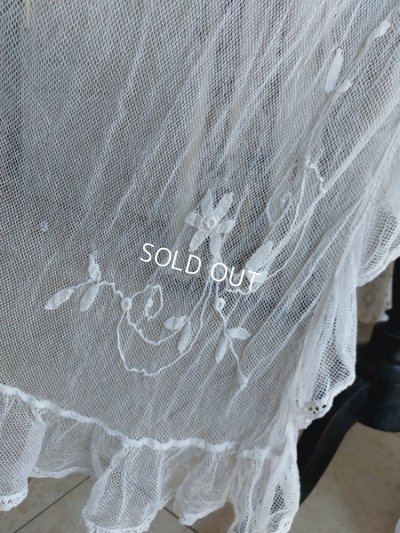 画像7: アンティーク天蓋レースカーテン