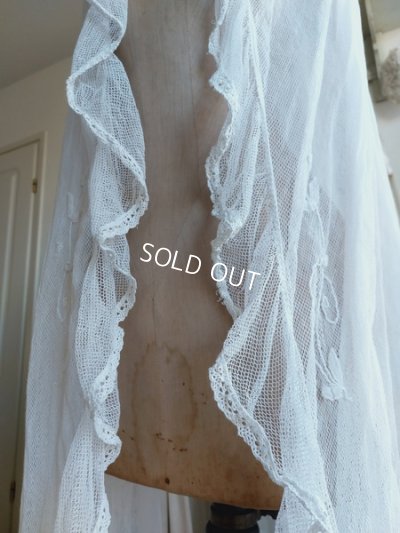 画像4: アンティーク天蓋レースカーテン