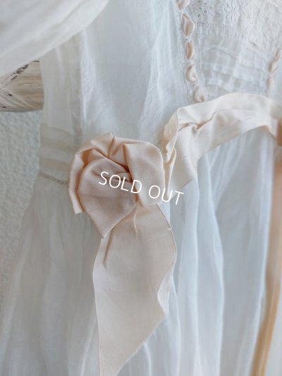 画像8: アンティーク洗礼式用ベビードレス