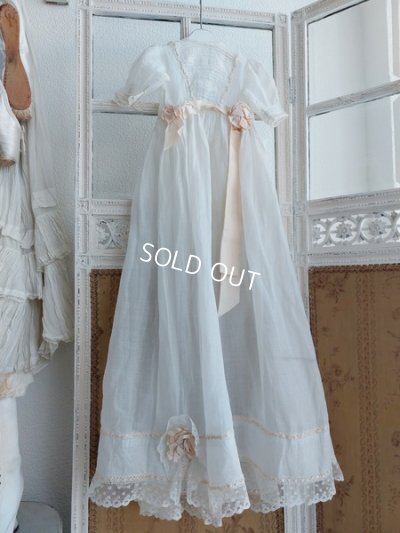 画像22: アンティーク洗礼式用ベビードレス