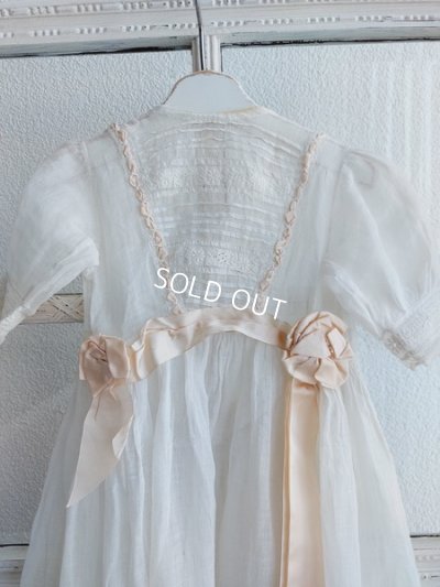 画像2: アンティーク洗礼式用ベビードレス