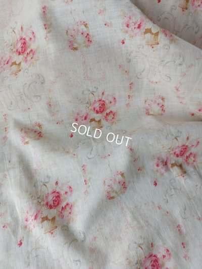 画像2: アンティークフレンチ花柄カーテン