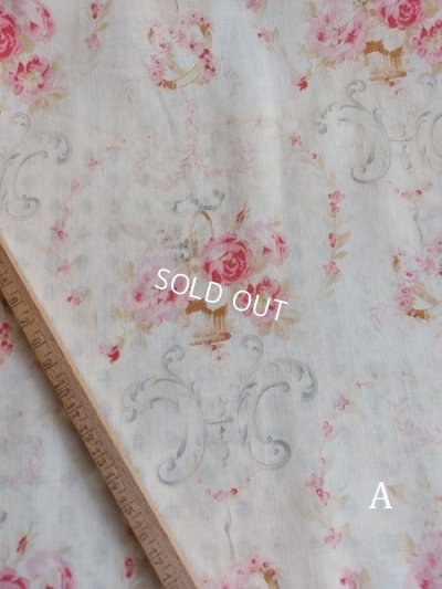 画像14: アンティークフレンチ花柄カーテン