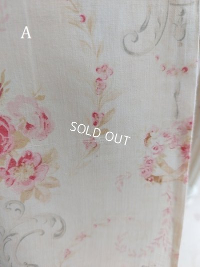 画像15: アンティークフレンチ花柄カーテン