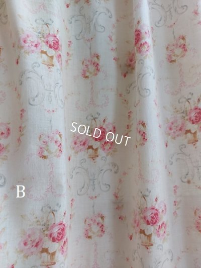 画像24: アンティークフレンチ花柄カーテン