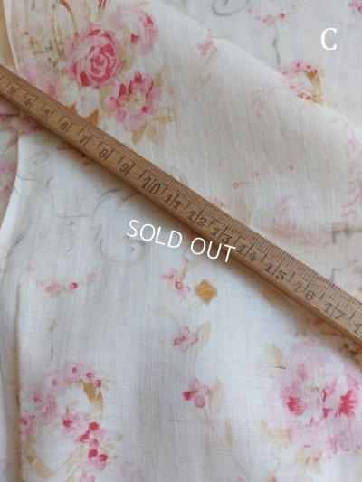 画像35: アンティークフレンチ花柄カーテン