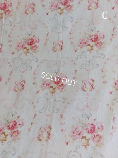 画像36: アンティークフレンチ花柄カーテン