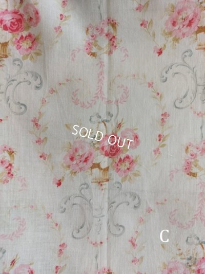 画像39: アンティークフレンチ花柄カーテン