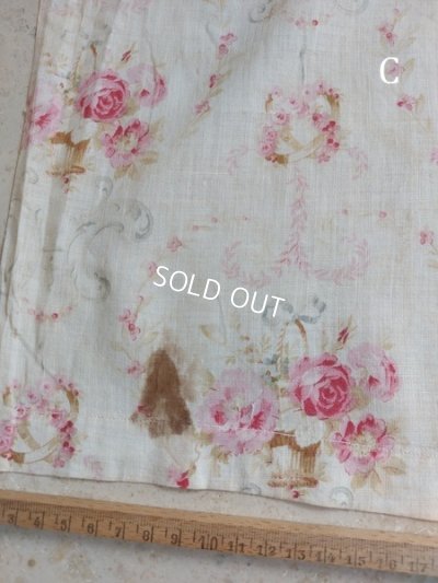 画像40: アンティークフレンチ花柄カーテン