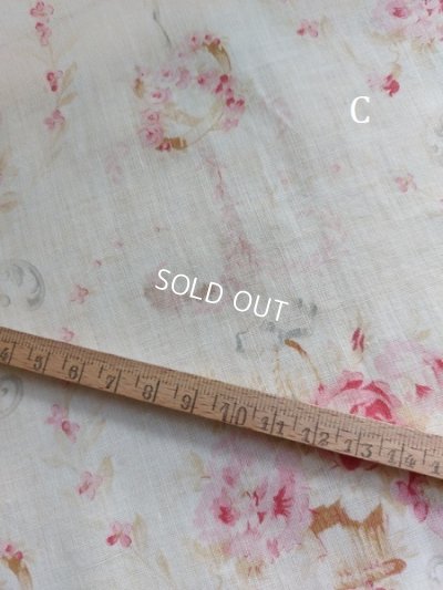 画像41: アンティークフレンチ花柄カーテン