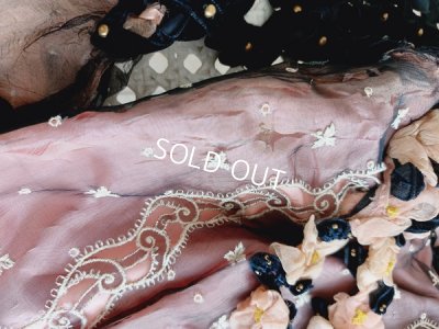 画像21: 布花装飾アンティークボディス