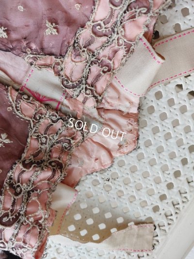 画像15: 布花装飾アンティークボディス
