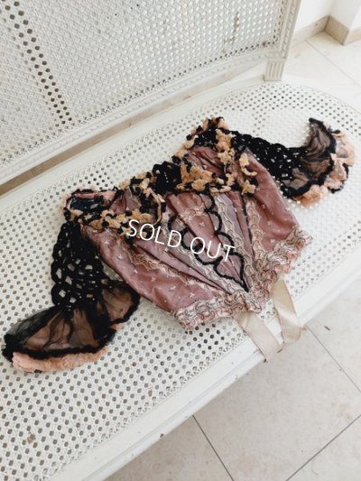 画像3: 布花装飾アンティークボディス