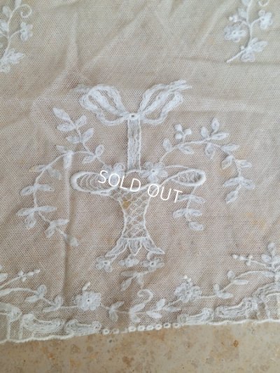 画像6: アンティークノルマンディレースベッドスプレッド