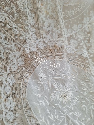 画像18: アンティークノルマンディレースベッドスプレッド