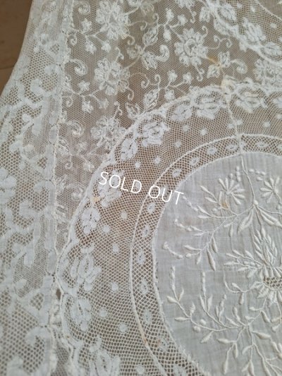 画像19: アンティークノルマンディレースベッドスプレッド