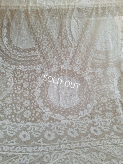 画像21: アンティークノルマンディレースベッドスプレッド