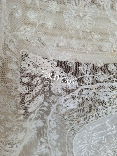 画像26: アンティークノルマンディレースベッドスプレッド