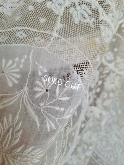 画像28: アンティークノルマンディレースベッドスプレッド