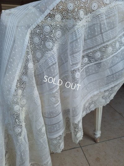 画像10: アンティークレースクロス