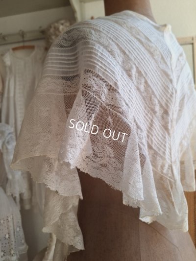 画像7: アンティークレースショール