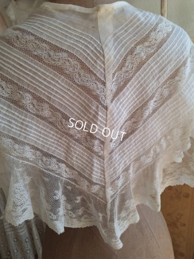 画像8: アンティークレースショール