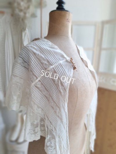 画像17: アンティークレースショール